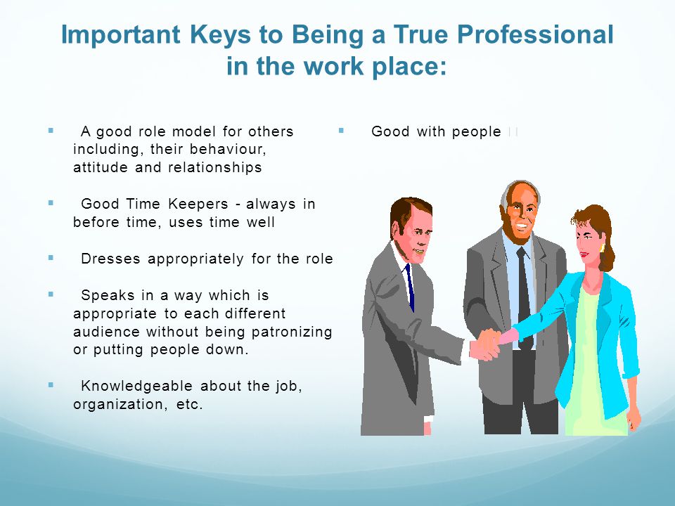 difference between professionals and professionalism in the workplace